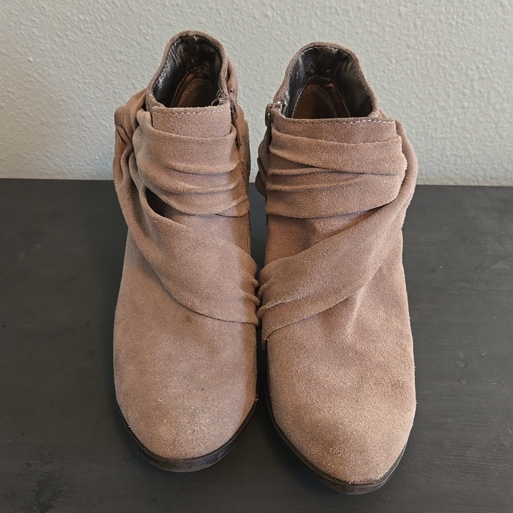 Andrew Geller Taupe Ankle Boots size 6.5 - Picture 5 of 7